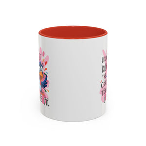 Funny attitude Travel Mug - "I Don't Just Ride the Crazy Train, I Drive It" - Colorful Bird Design