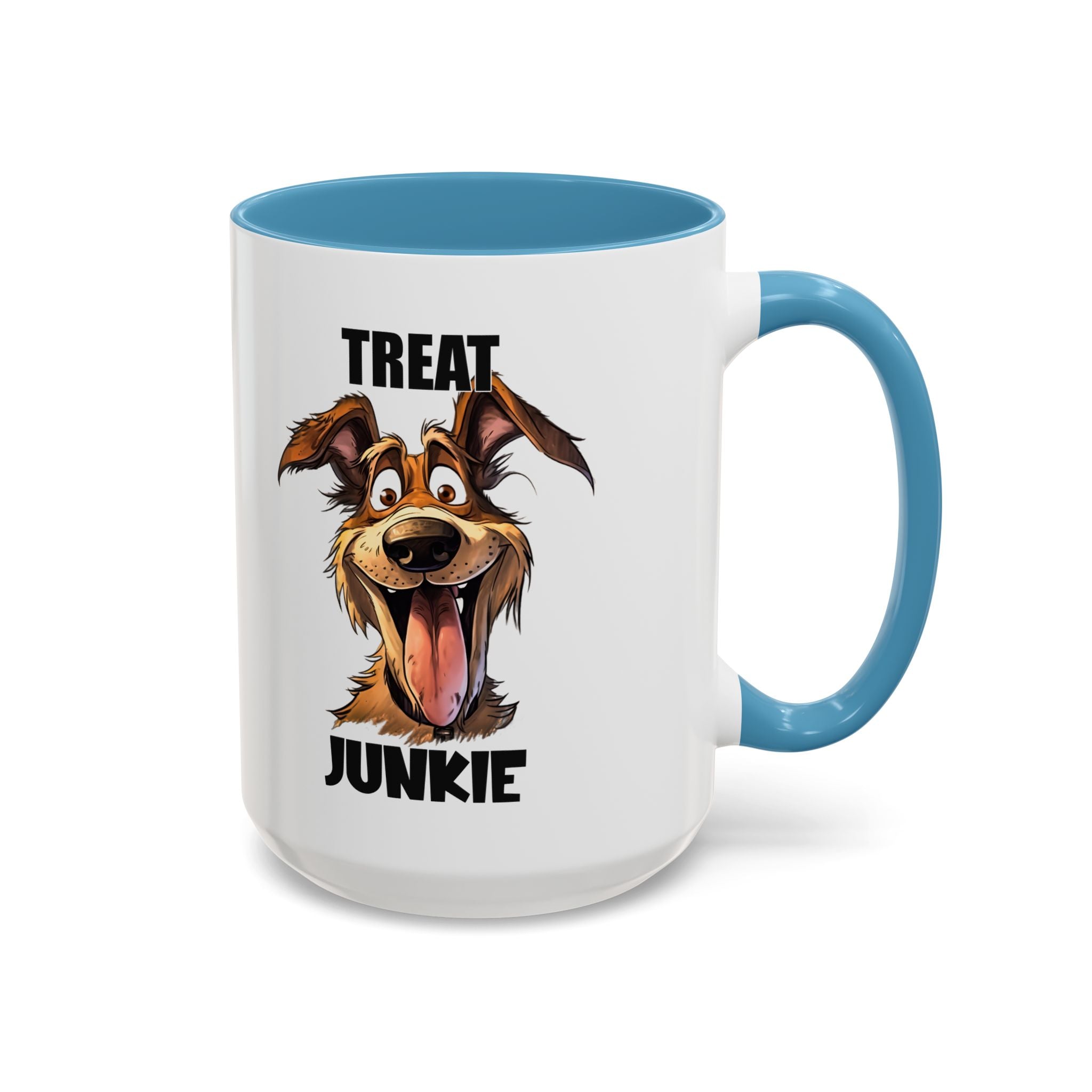Funny Dog Lover Coffee Mug - Treat Junkie, Pet Gift, Animal Lover Cup, Dog Mom, Unique Mug for Dog Owners