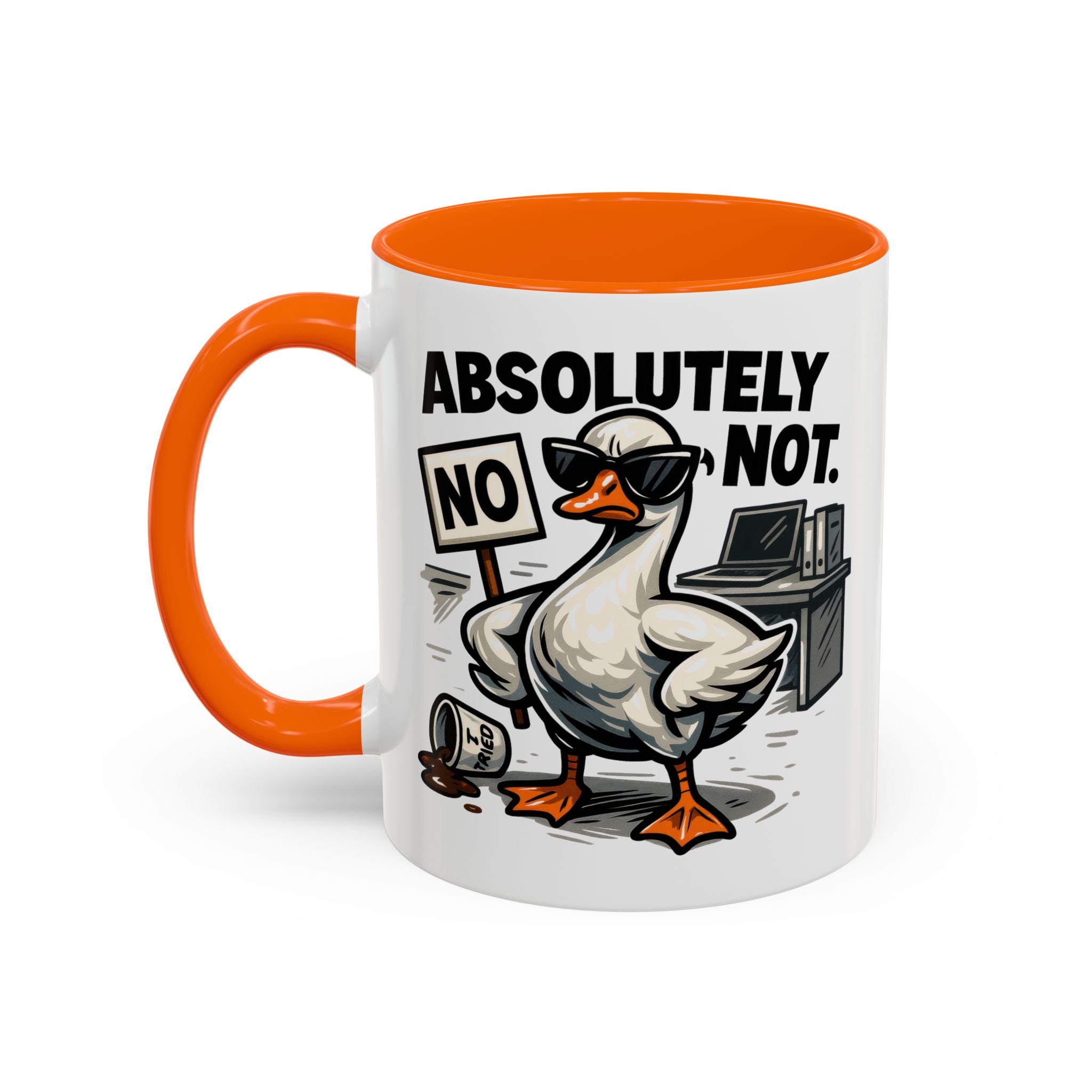 Sassy Coffee Mug, Humorous Gift for Geese Lovers, Fun Office Desk Decor, Funny Animal Cup, Quirky Kitchenware