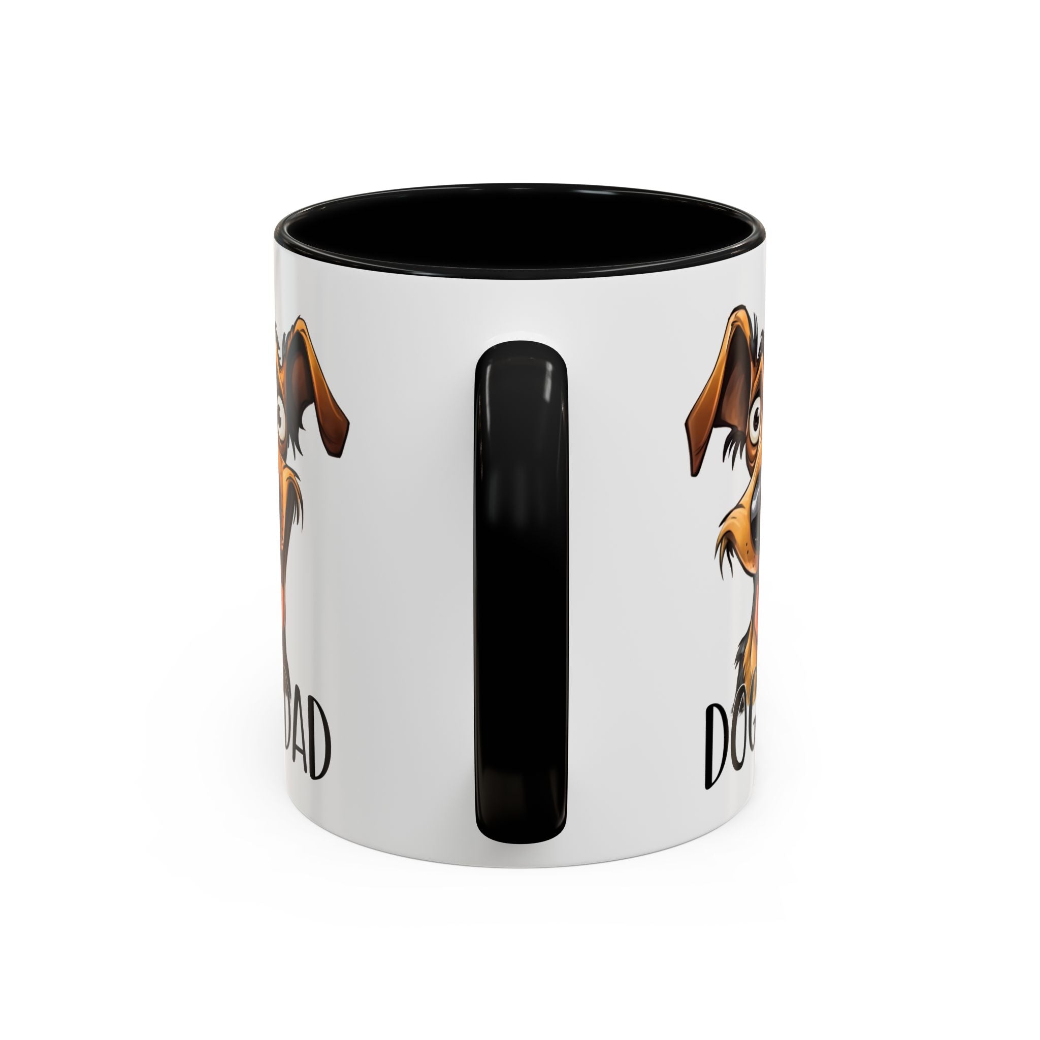 Dog Dad Accent Coffee Mug - Fun Gift for Dog Lovers, Pet Fathers, Father's Day, Birthday, Coffee Lovers