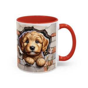 Cute Dog Accent Coffee Mug - Perfect Gift for Pet Lovers, Animal Lovers, Home Decor, Coffee Lovers, Unique Kitchenware