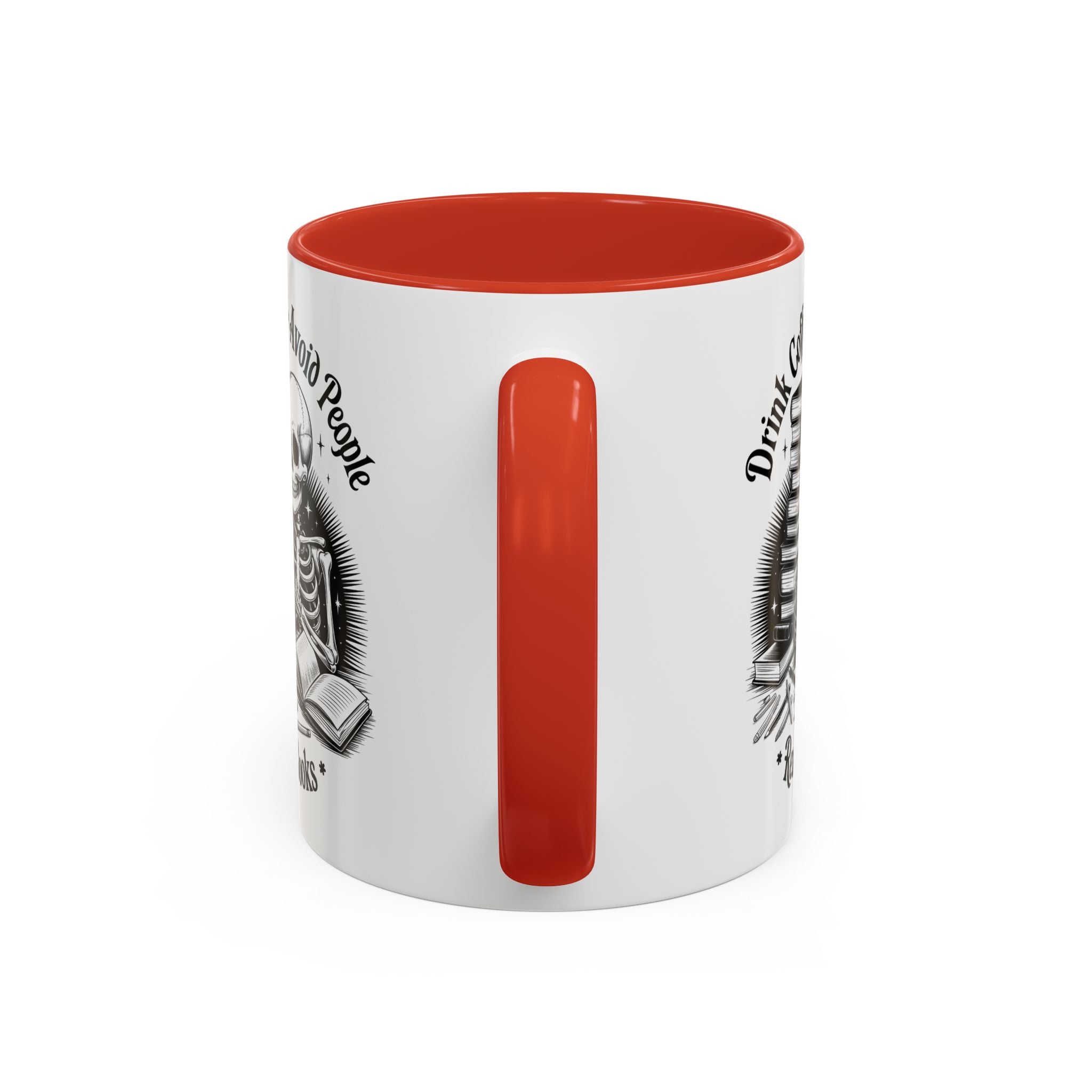 Skeleton Coffee Mug - Drink Coffee, Avoid People funny adult humor