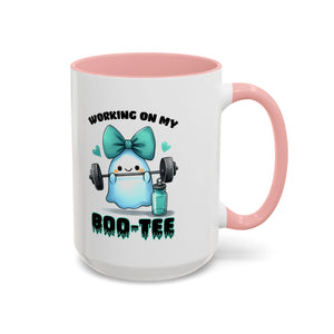 Fitness Motivation Coffee Mug, Workout Gift, Gym Decor, Boo-Tee Lover's Cup, Cute Ghost Mug