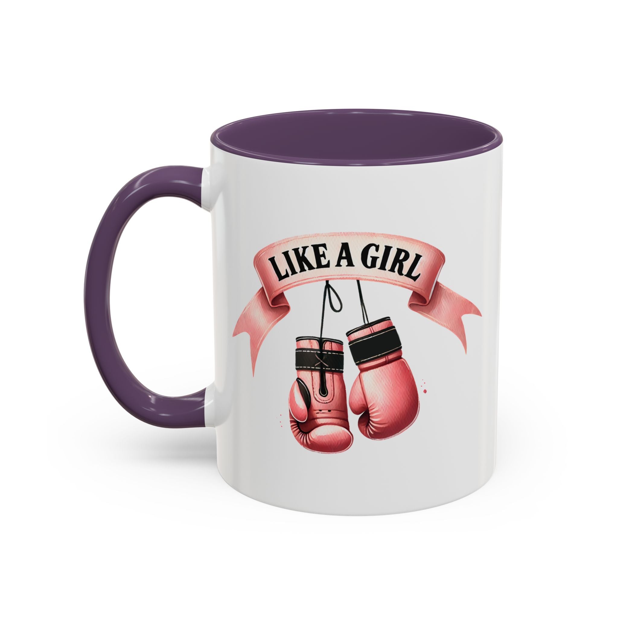 Boxing Motivation Coffee Mug | Like a Girl | Empowerment Gift, Sports Mug, Inspirational Gift, Fitness Accessory, Coffee Lover