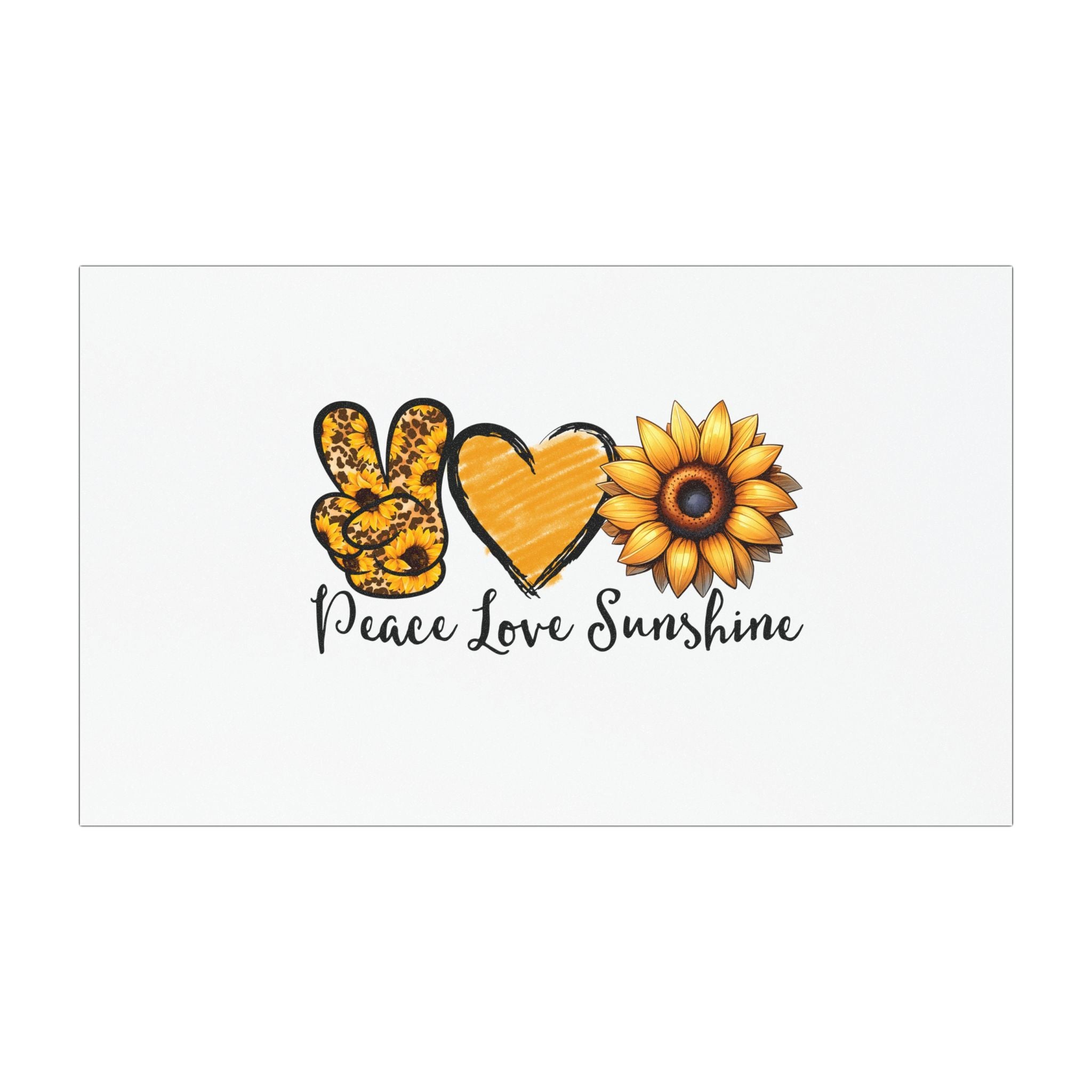 peace love sunshine Car Magnets
