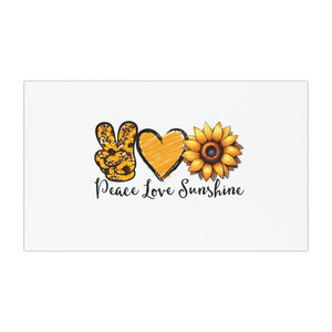 peace love sunshine Car Magnets