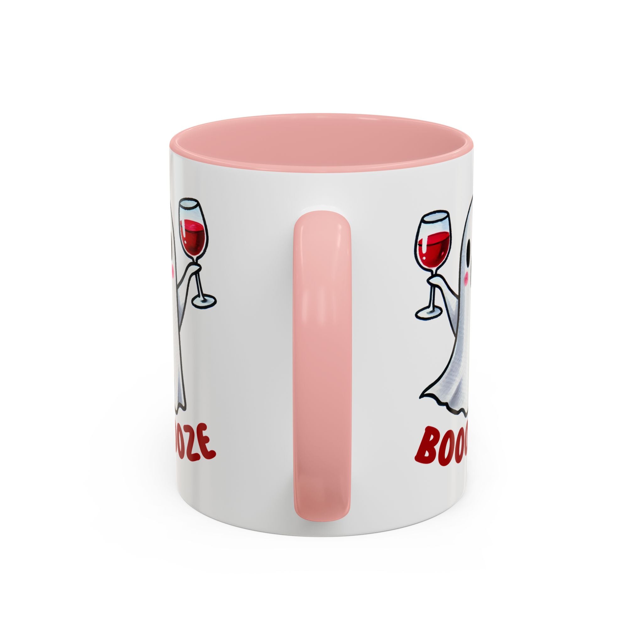Boozy Ghost Accent Coffee Mug | Funny Halloween Tea Cup, Spooky Gift, Halloween Decor, Ghost Mug for Parties, Unique Drinkware
