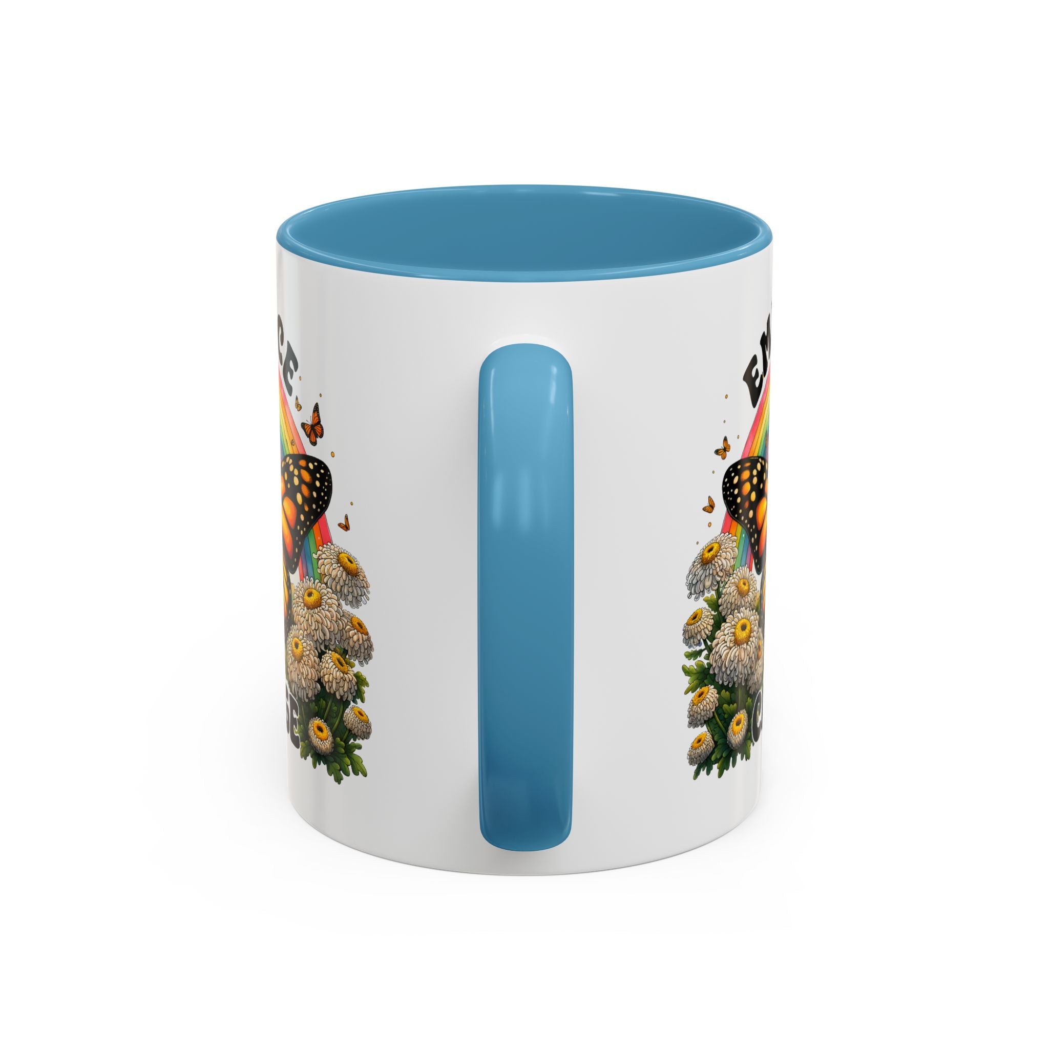 Embrace Change Butterfly Coffee Mug – Inspirational Gift for Nature Lovers