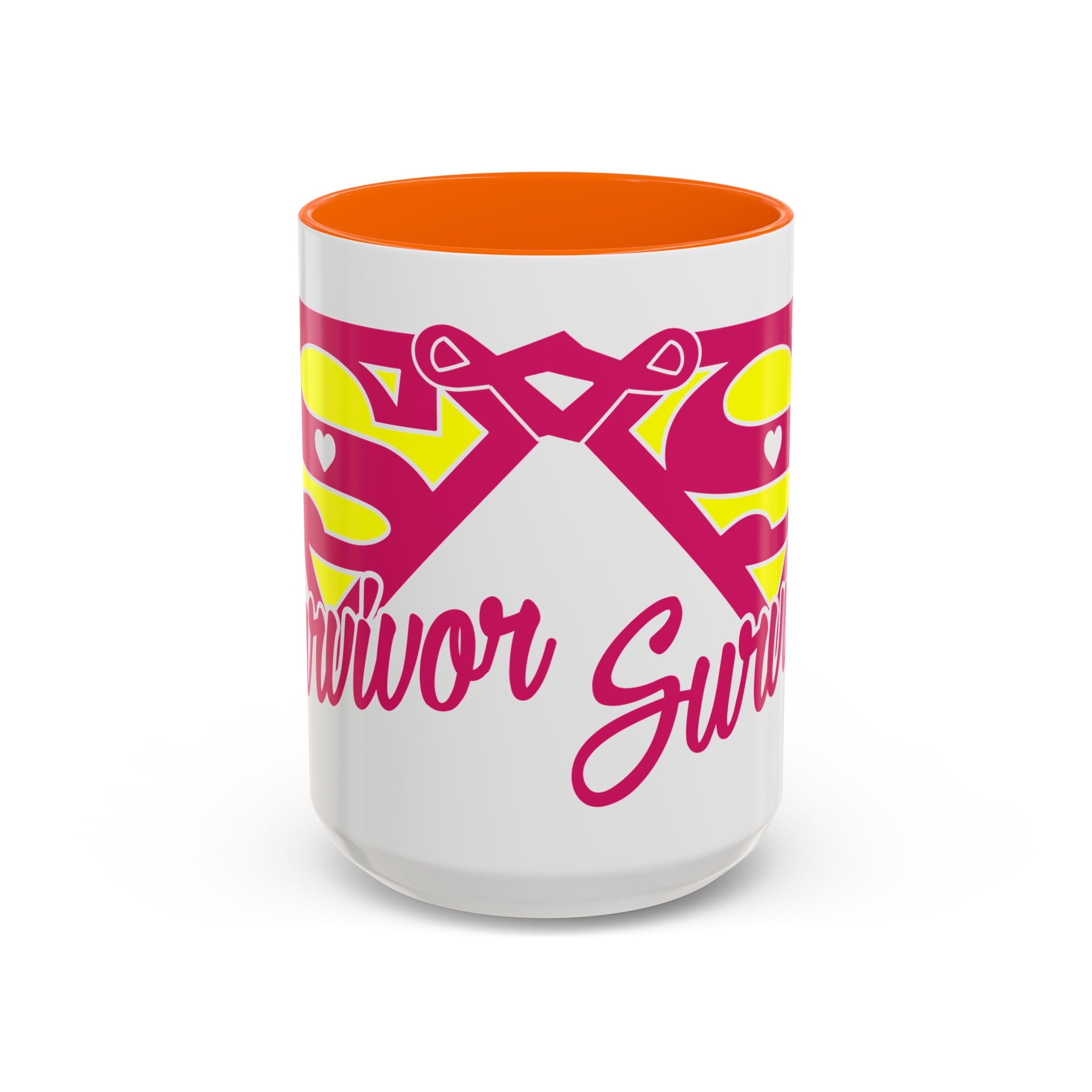 Survivor Mug 11oz & 15oz | Cancer Awareness, Motivational Gift, Empowerment, Superhero Theme, Unique Coffee Cup