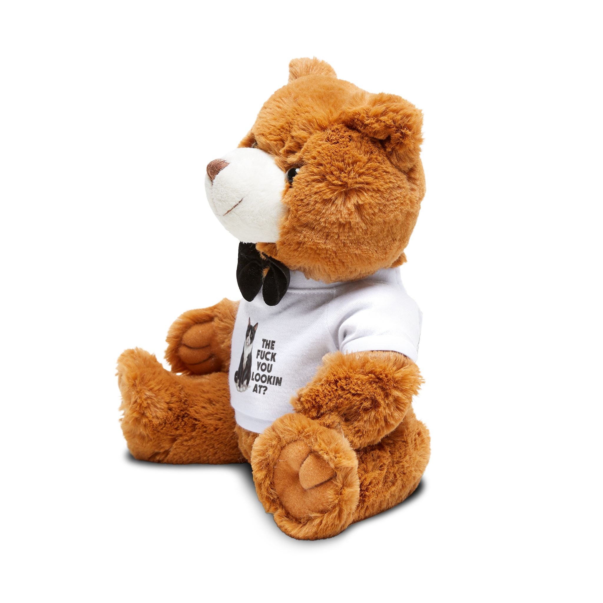 The fuck you lookin at sarcasm attitude  Teddy Bear with T-Shirt