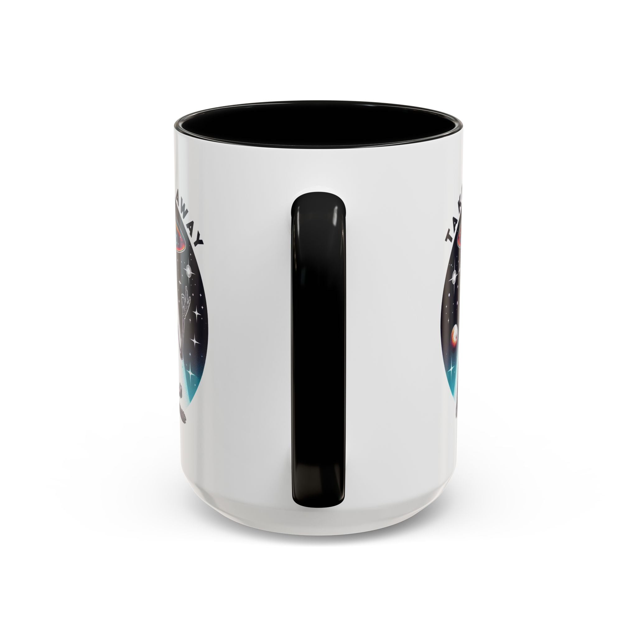 Galactic Skeleton Coffee Mug, Take Me Away Mug, Space-Themed Mug, Unique Gift for alien Lovers, Sci-Fi Cafe Mug