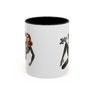 Spooky Skeleton Mug - Let's Bone, Halloween Gift, Gothic Coffee Cup, Unique Home Decor, Fun Drinkware