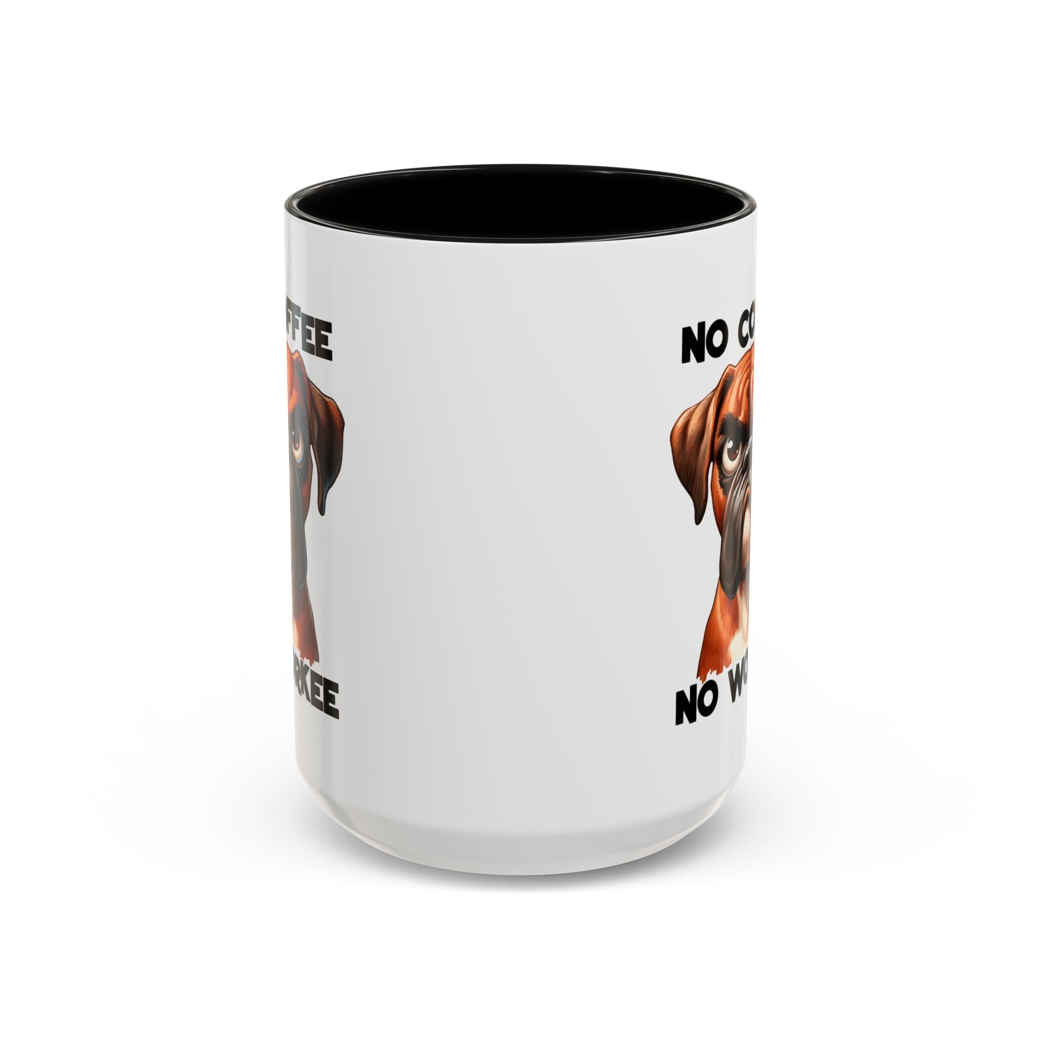 Boxer Dog Coffee Mug - No Coffee No Workee, Funny Dog Lover Gift, Pet Owner Tea Cup, Animal Lover Kitchen Decor, Boxer Mom Mug