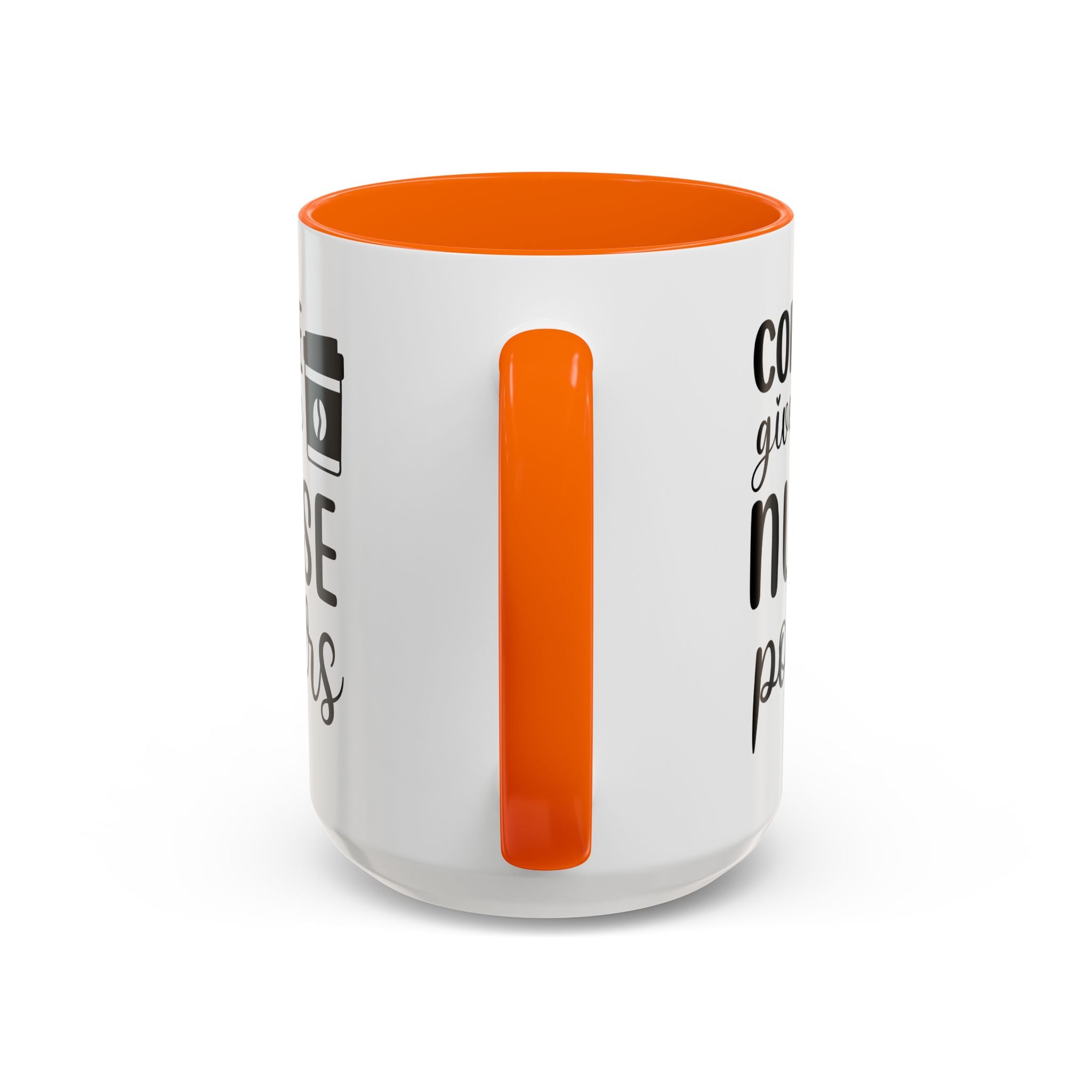 Nurse Coffee Mug, Funny Gift for Nurses, Coffee Lover's Mug, Black Accent Tea Cup, Motivational Nurse Gift