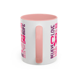 Inspirational Cancer Awareness Coffee Mug, Support Gift, Hope for Survivors, Breast Cancer Month, Motivational Mug, Encouragement Mug