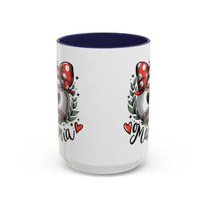 Mama's Accent Coffee Mug | Baseball & Heart Design | Gift for Mom, Mother's Day, Birthday, Coffee Lovers, Baseball Fans