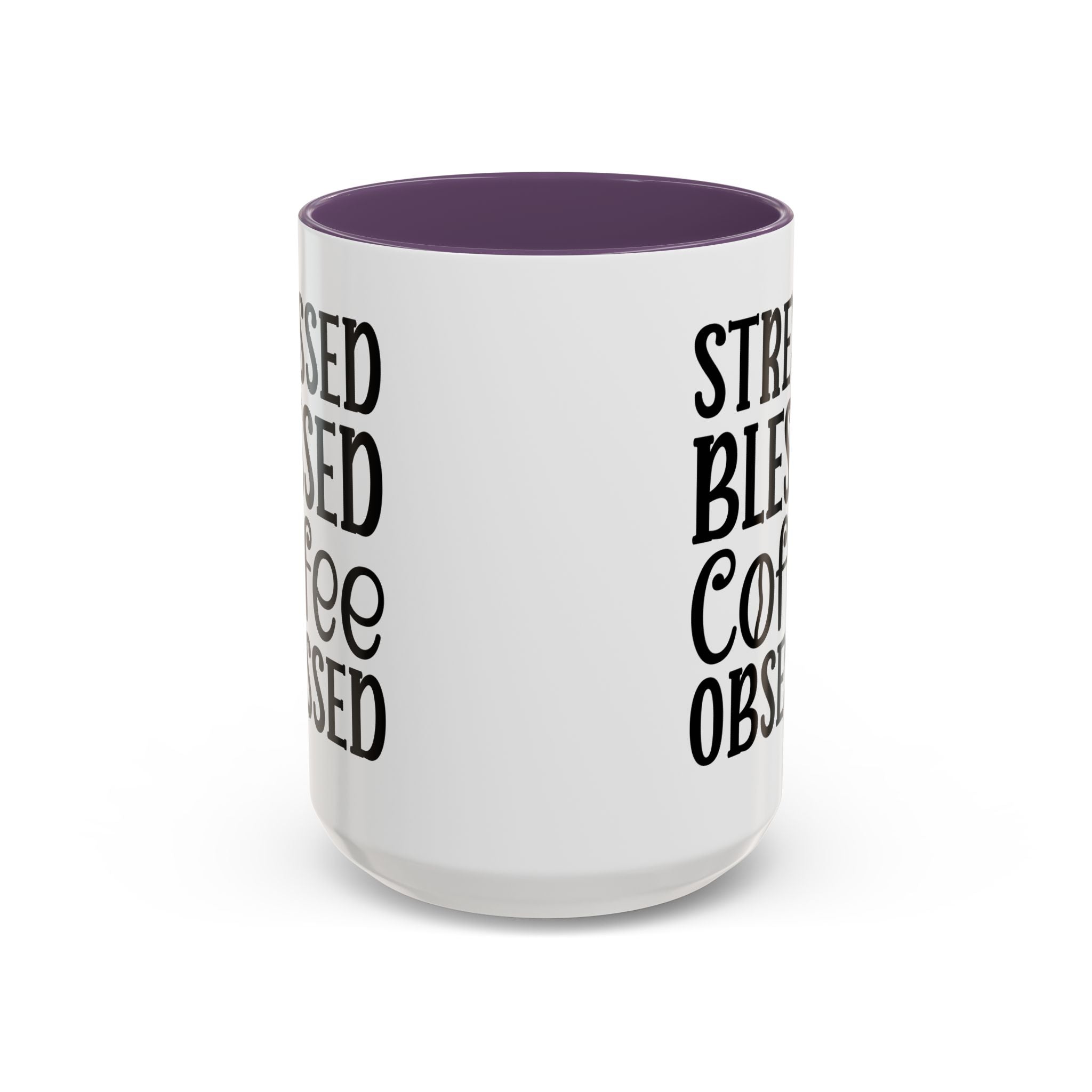 Stressed Blessed Coffee Obsessed Mug, Motivational Coffee Mug, Gift for Coffee Lovers, Funny Office Mug, Self-Care Gift Idea