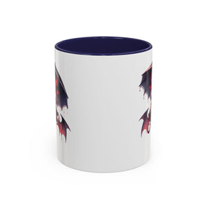 Gothic vampire girl  horror art Accent Coffee Mug (11, 15oz)