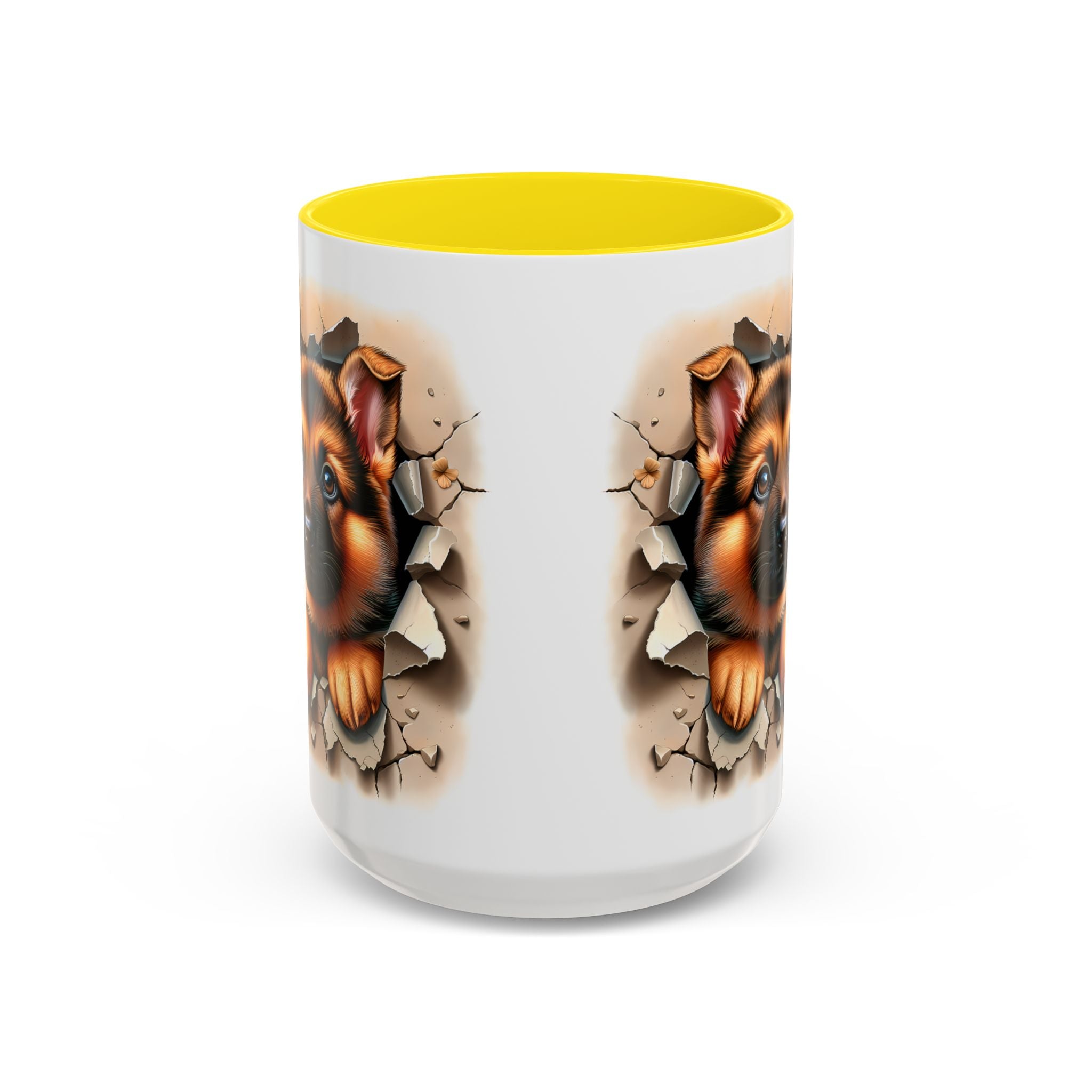 German Shepherd Accent Coffee Mug | Dog Lover Gift, Tasty Hot Beverage Cup, Pet Themed Kitchenware, Animal Adoption Cup, Unique Pet Gift