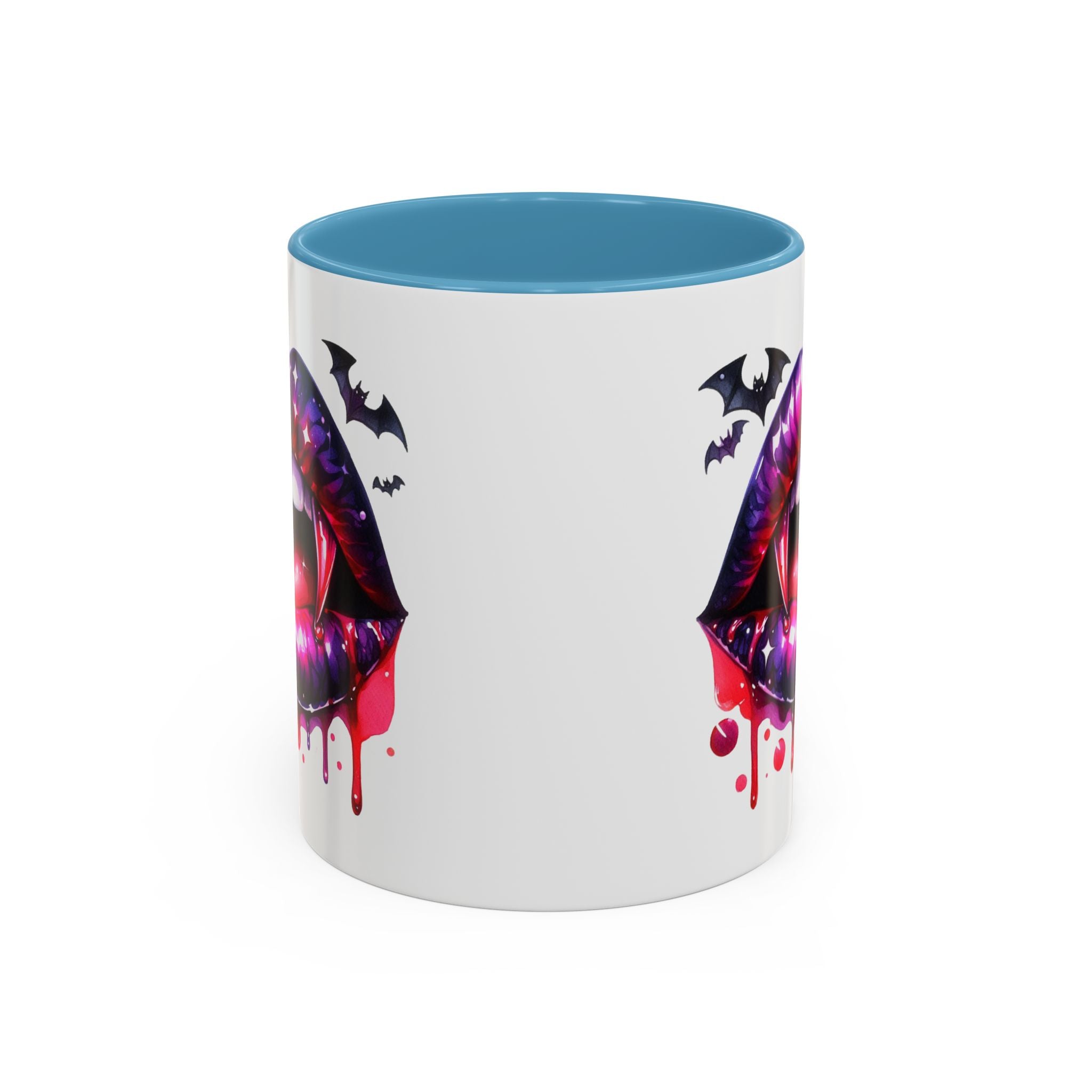 Gothic Vampire Coffee Mug, Halloween Mug, Dark Aesthetic, bats, Spooky Home Decor, Unique Coffee Cup