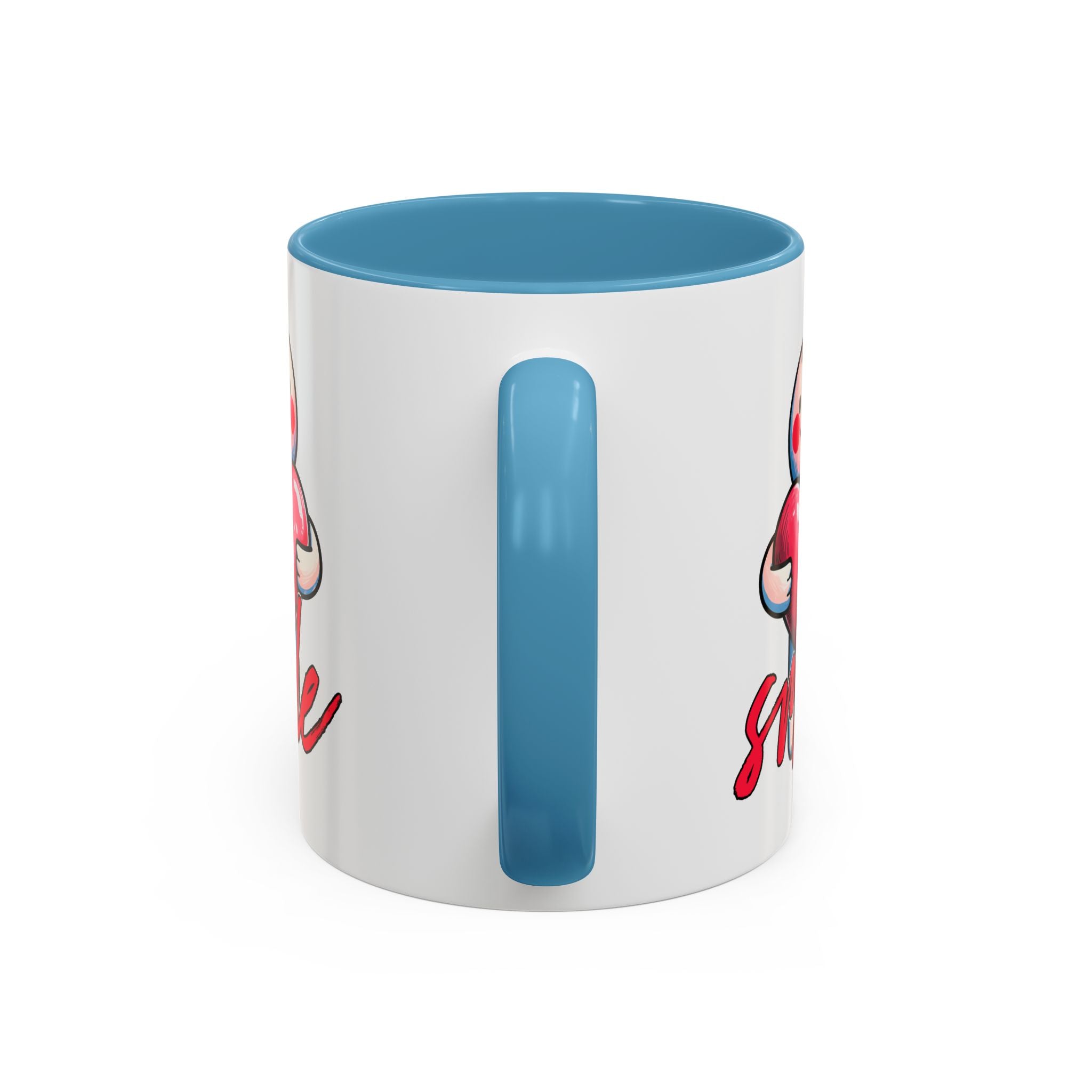 Smiling Heart Accent Coffee Mug - 11oz & 15oz | Cute Gift for Friends & Family