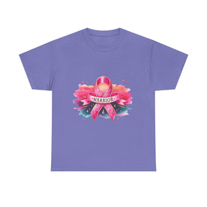 Breast Cancer Awareness Tee, Warrior T-shirt for Women, Inspirational Gift, Supportive Apparel, Pink Ribbon Shirt, Unisex Cotton Top