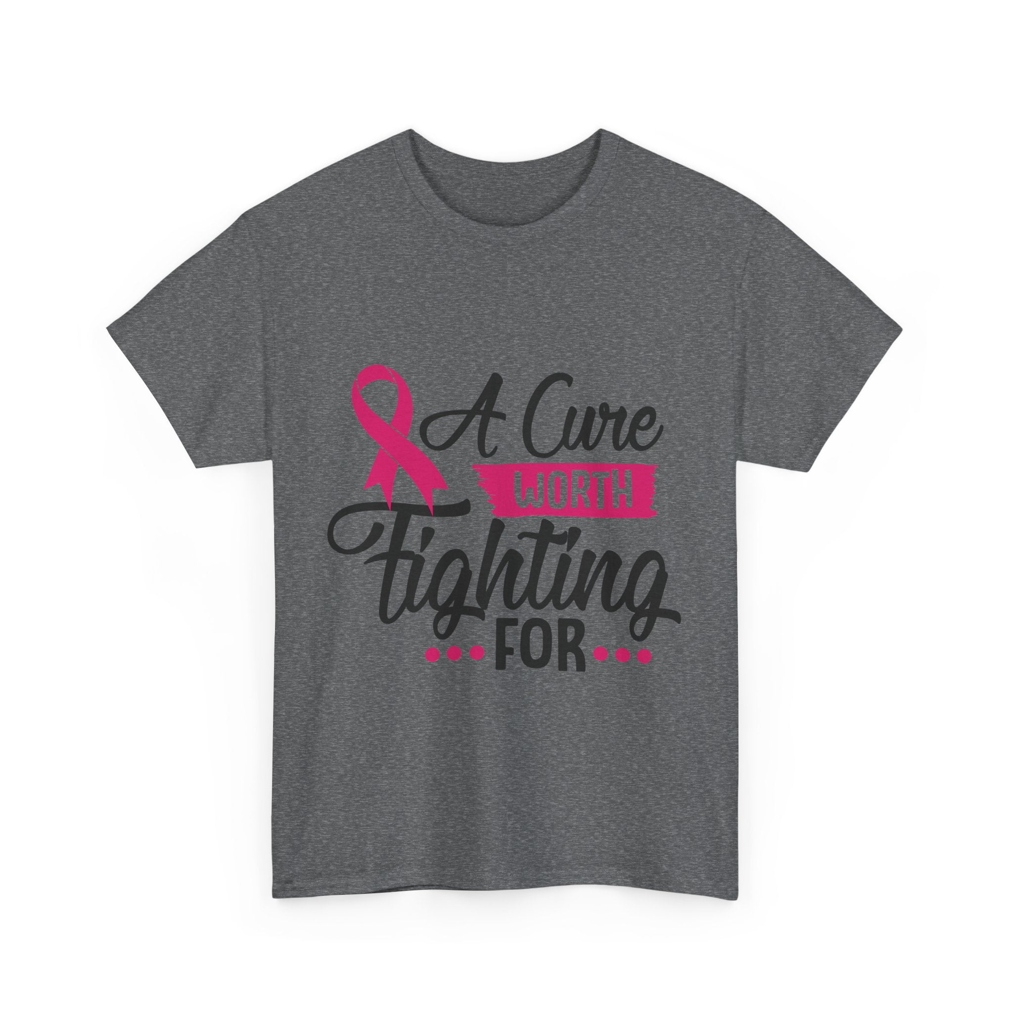 Breast Cancer Awareness Tee, A Cure Worth Fighting For Shirt, Unisex Support T-Shirt, Gift for Hope and Strength, Fundraising Apparel