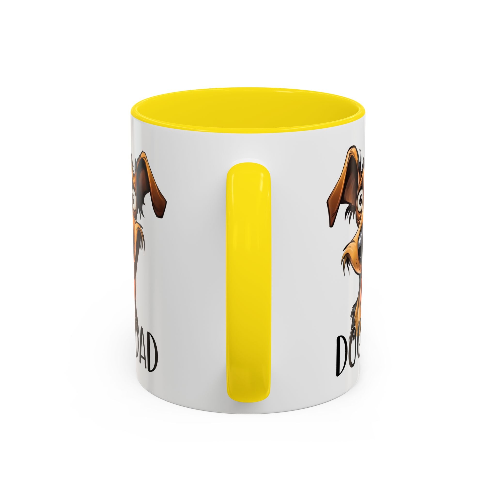 Dog Dad Accent Coffee Mug - Fun Gift for Dog Lovers, Pet Fathers, Father's Day, Birthday, Coffee Lovers
