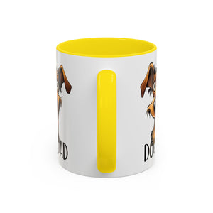 Dog Dad Accent Coffee Mug - Fun Gift for Dog Lovers, Pet Fathers, Father's Day, Birthday, Coffee Lovers