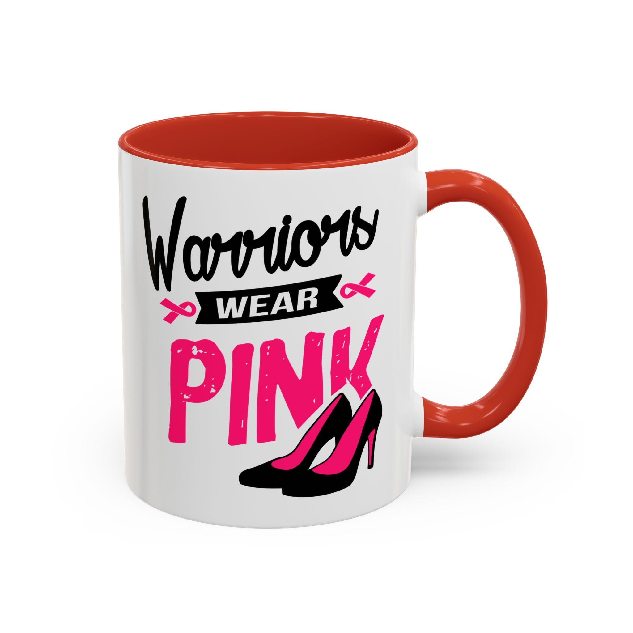 Breast Cancer Awareness Coffee Mug, Inspirational Gift, Warrior Mug, Pink Ribbon Awareness, Supportive Beverage Cup