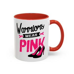 Breast Cancer Awareness Coffee Mug, Inspirational Gift, Warrior Mug, Pink Ribbon Awareness, Supportive Beverage Cup