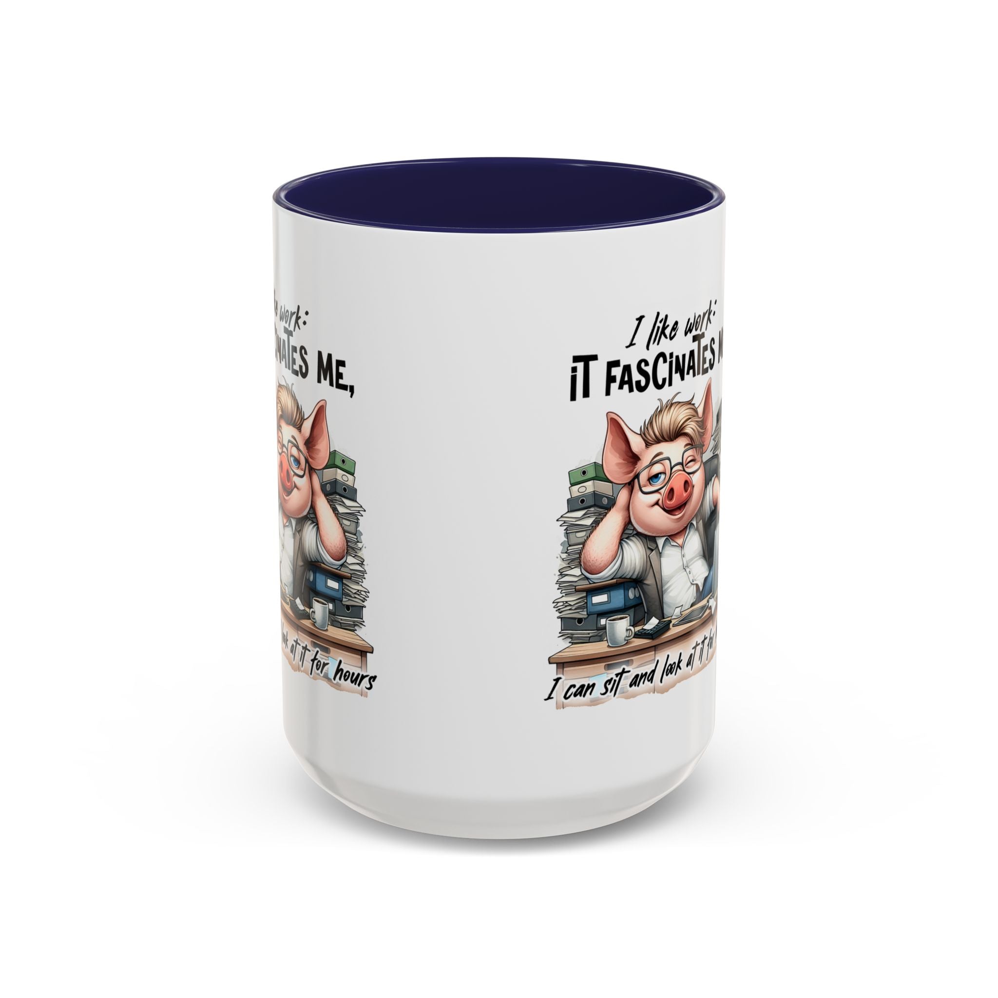Whimsical Pig Coffee Mug, Funny Gift for Animal Lovers, Unique Office Mug, Cute Coffee Cup, Perfect for Birthdays, Holidays