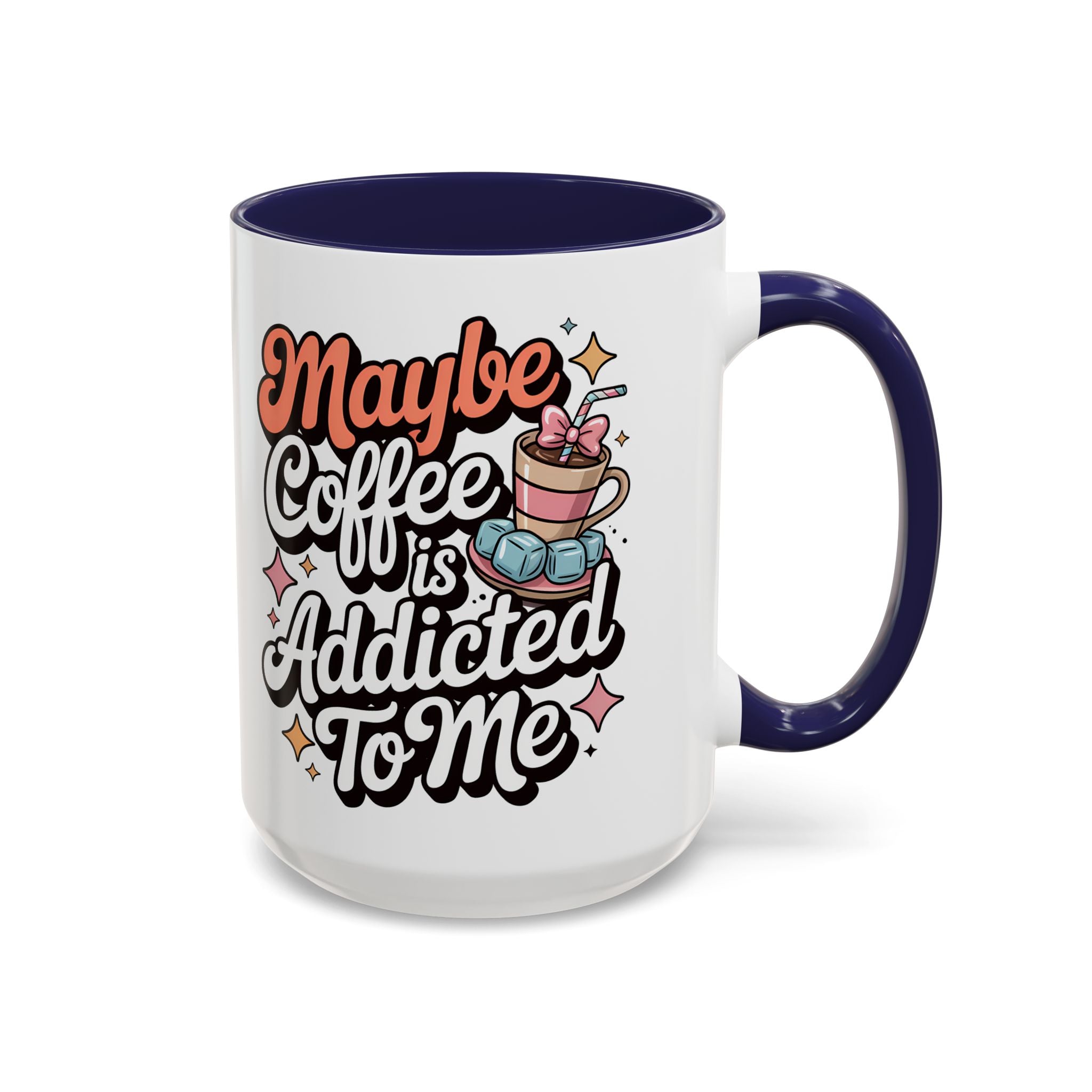 Coffee Addict Accent Mug - Fun Design for Coffee Lovers
