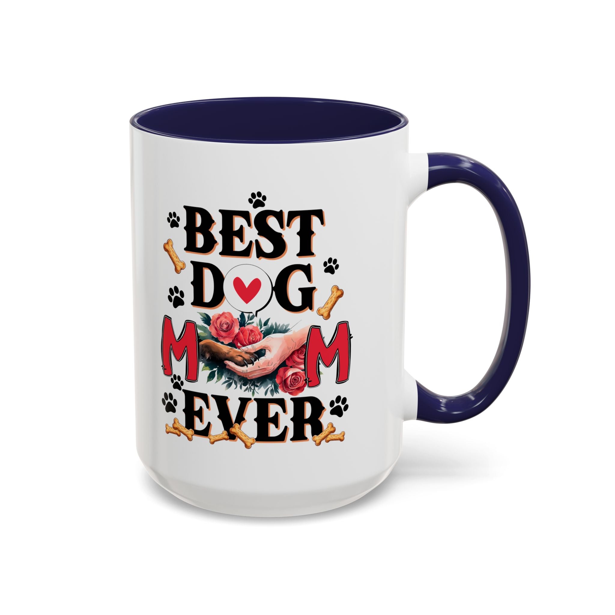 Best Dog Mom Ever Coffee Mug - Perfect Gift for Dog Lovers, Pet Moms, Animal Lovers, Dog-Themed Kitchen Decor, Best Friend Gift