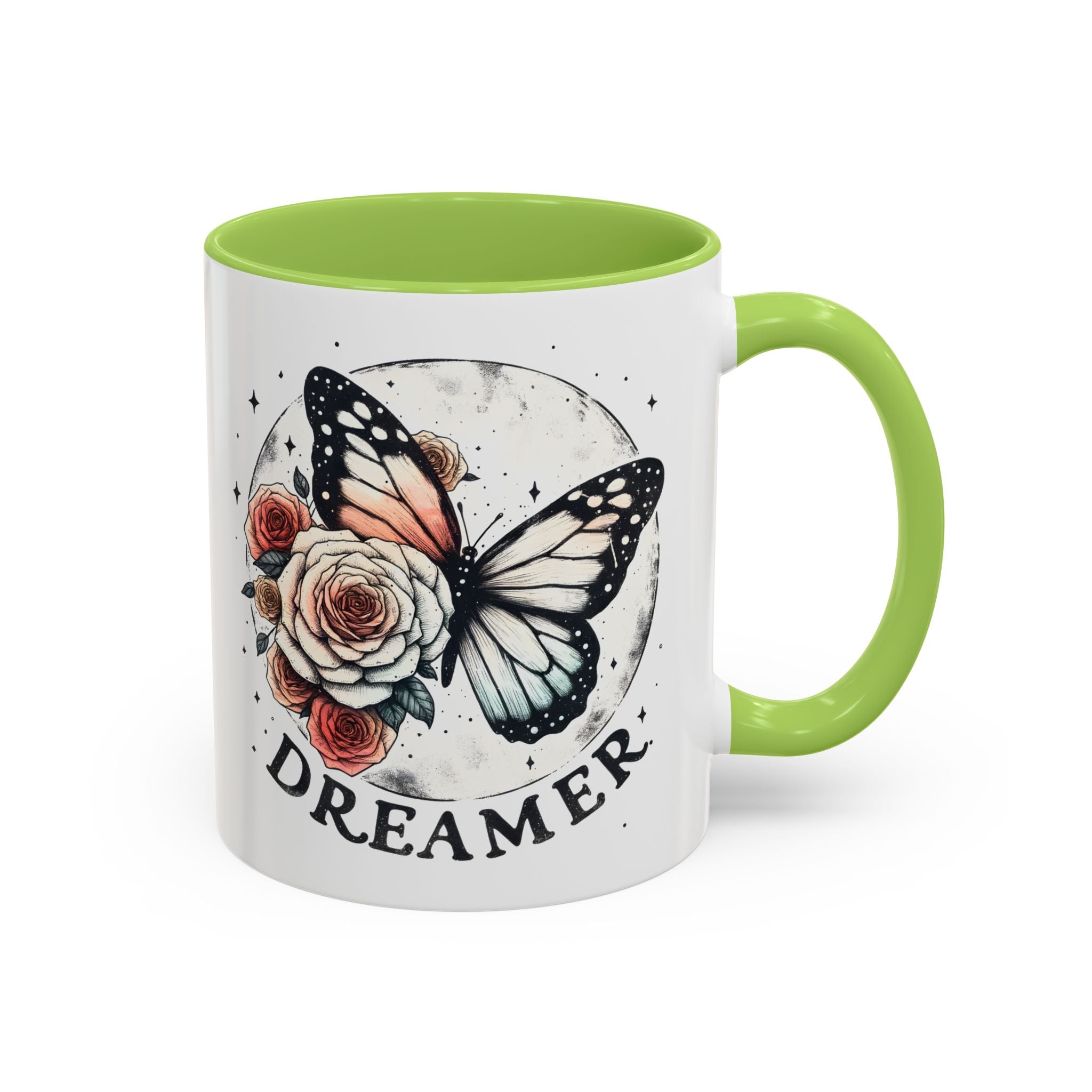 Dreamer Butterfly Coffee Mug - Stylish Accent for Creatives positive vibe freedom nature lover