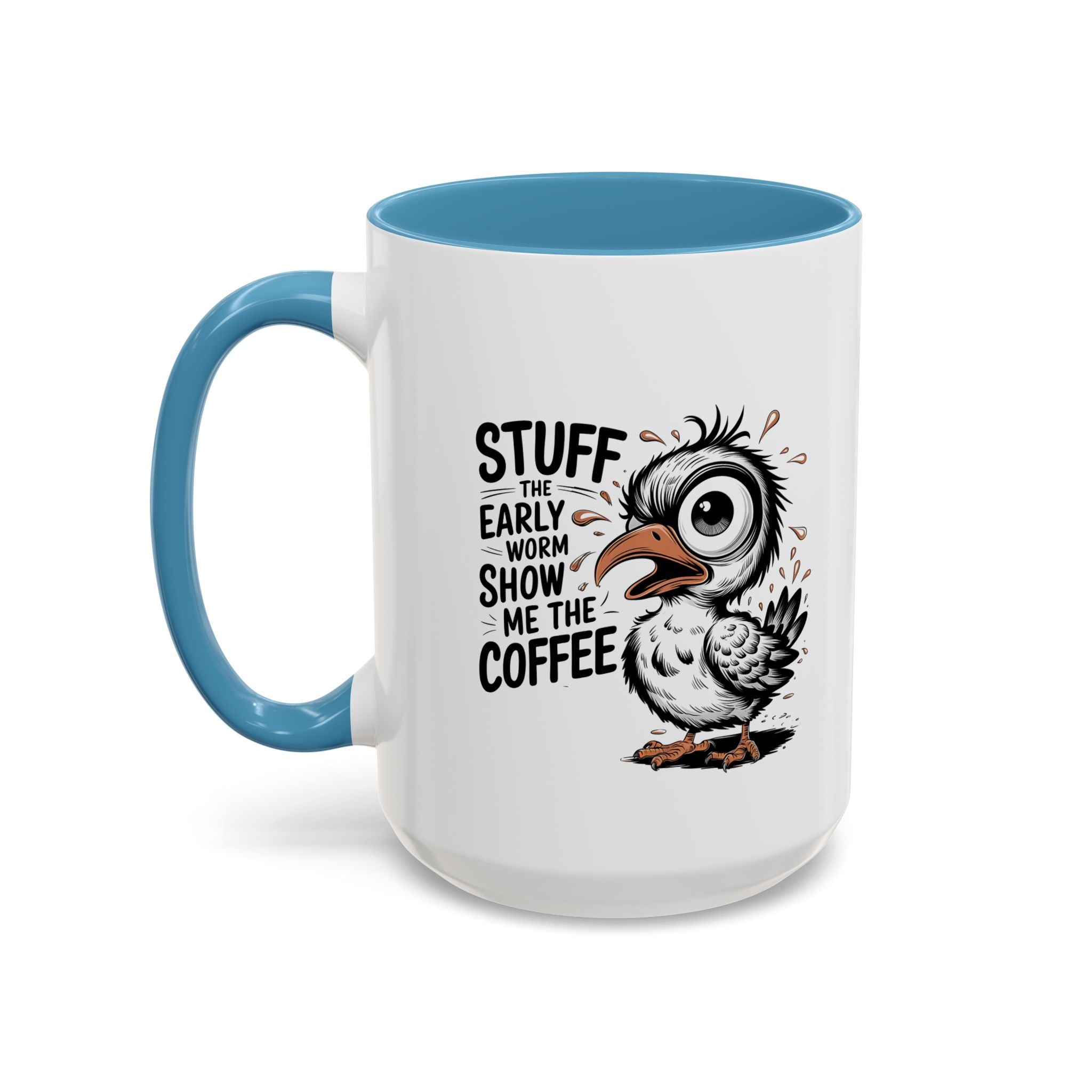 Quirky Coffee Mug with Owl Design | Gift for Coffee Lovers, Unique Office Mug, Fun Morning Coffee Cup, Bird-Themed Mug, Early Bird Gift