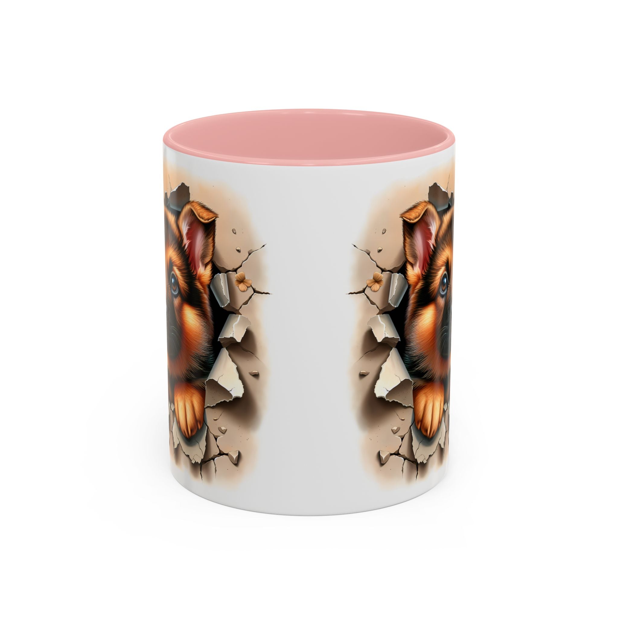 German Shepherd Accent Coffee Mug | Dog Lover Gift, Tasty Hot Beverage Cup, Pet Themed Kitchenware, Animal Adoption Cup, Unique Pet Gift