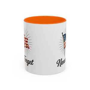 Patriotic Never Forget Coffee Mug - 11oz & 15oz USA flag