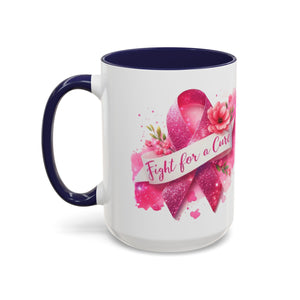 Inspirational Breast Cancer Awareness Coffee Mug - Fight for a Cure, Support Cancer Survivors, Gifts for Her, Pink Ribbon Design, [...]