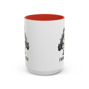 Dog Lover's Accent Coffee Mug - I Woof You, Pet Gift, Animal Lover Cup, Dog Mom Mug, Cute Dog Design, Fun Coffee Cup