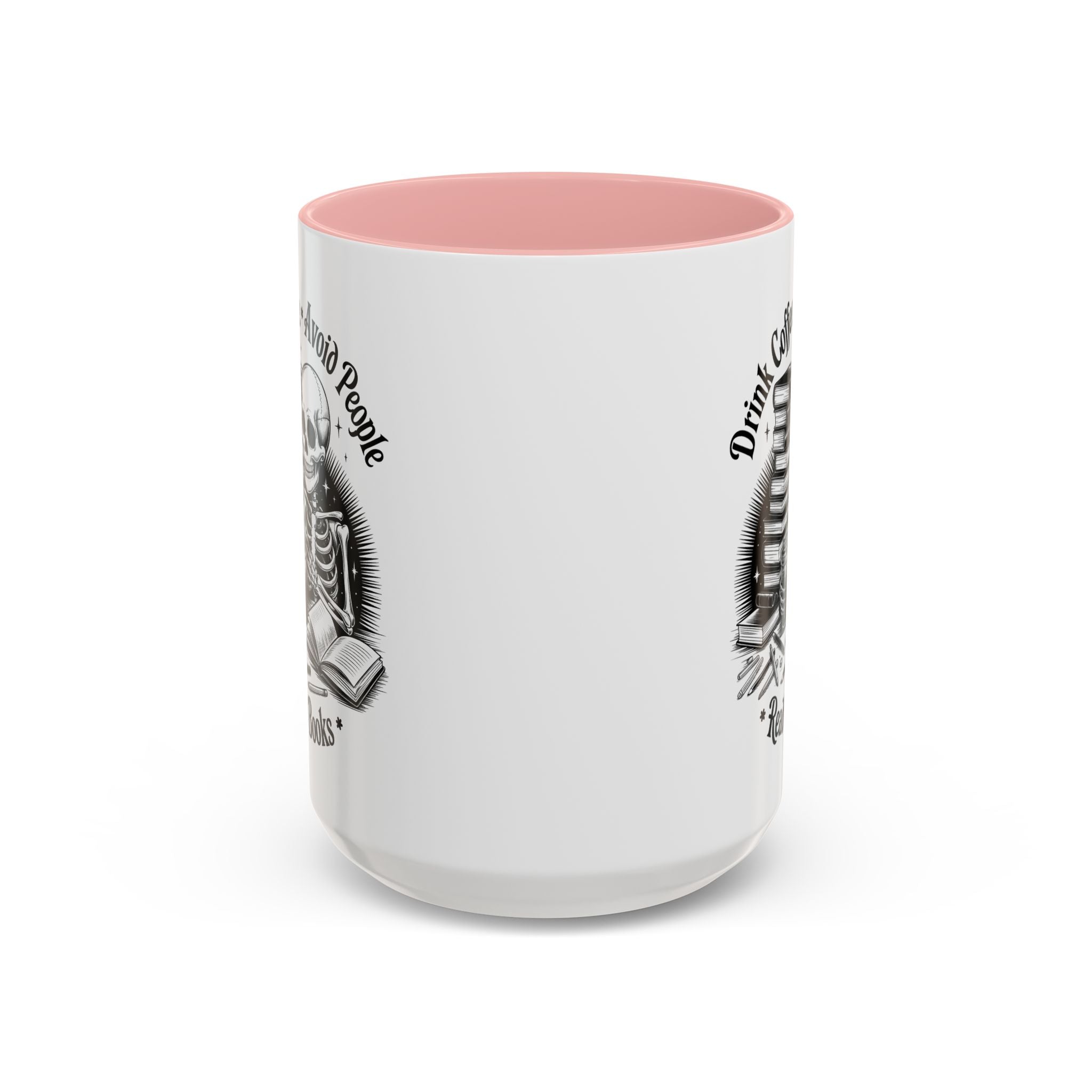 Skeleton Coffee Mug - Drink Coffee, Avoid People funny adult humor