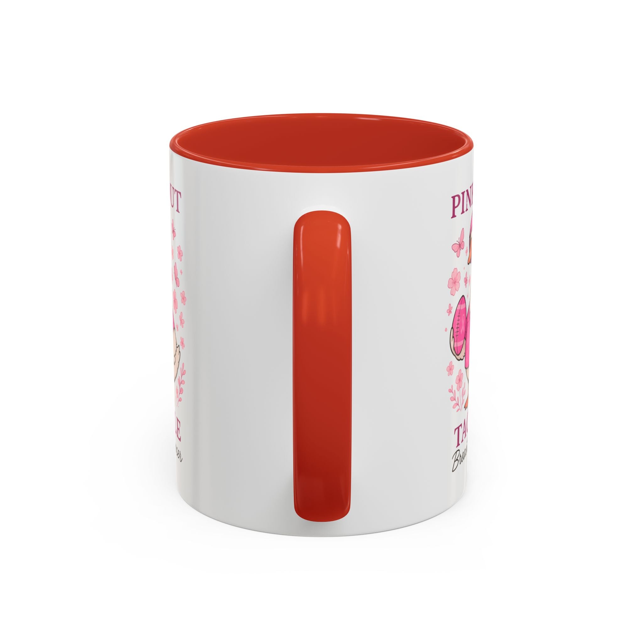 Breast Cancer Awareness Coffee Mug, Pink Out Tackle Duck Design, Supportive Gift for Fighters & Survivors, Cheerful Office Decor, [...]