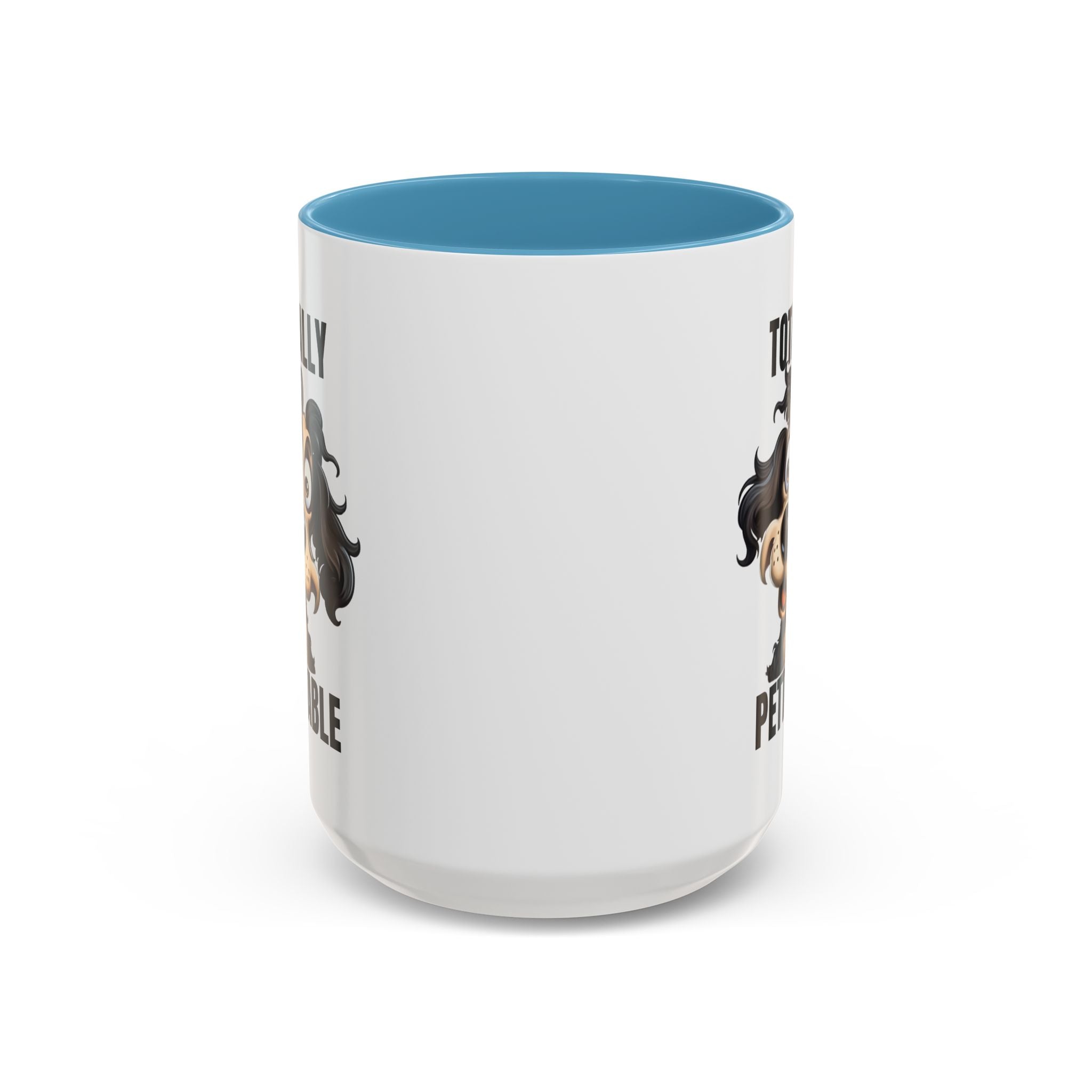 Totally Pettable Coffee Mug, Dog Lover Gift, Animal Print Mug, Funny Pet Mug, Customizable Coffee Cup, Gift for Pet Owners