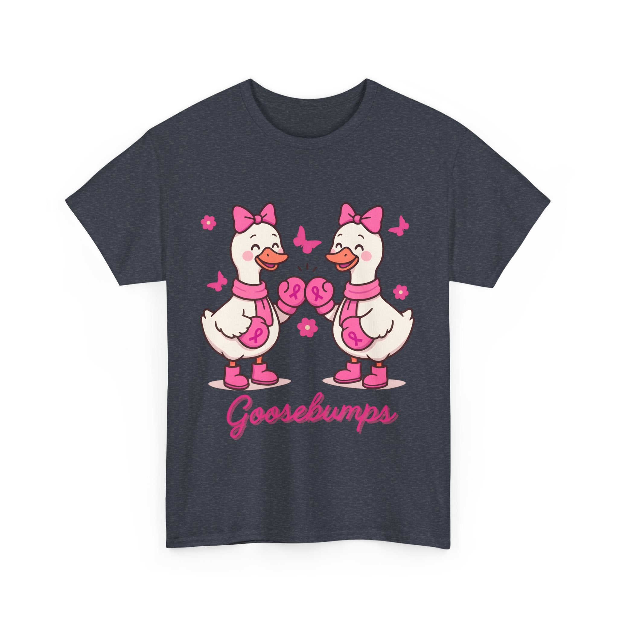 Cancer awareness Goosebumps Unisex Cotton Tee for Animal Lovers, Gift for Friends, Casual Wear,