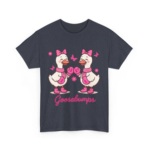 Cancer awareness Goosebumps Unisex Cotton Tee for Animal Lovers, Gift for Friends, Casual Wear,