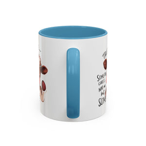 Funny Cow Accent Coffee Mug - Trust Me, Someone Cares attitude sassy animal lover