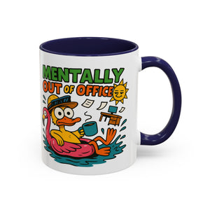 Fun Summer Coffee Mug, Quirky Gift for Beach Lovers, Office Humor Mug, Relaxation, Vacation, Cute Animal Design