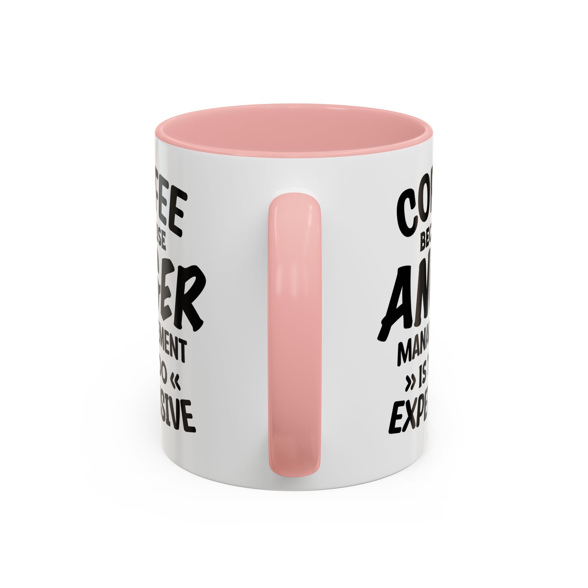 Funny Anger Management Coffee Mug, Gift for Coffee Lovers, Stress Relief, Black Accent, Humorous Cup for Friends, Office Humor, Funny Gifts