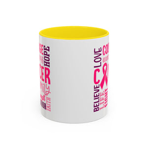 Inspirational Cancer Awareness Coffee Mug, Support Gift, Hope for Survivors, Breast Cancer Month, Motivational Mug, Encouragement Mug