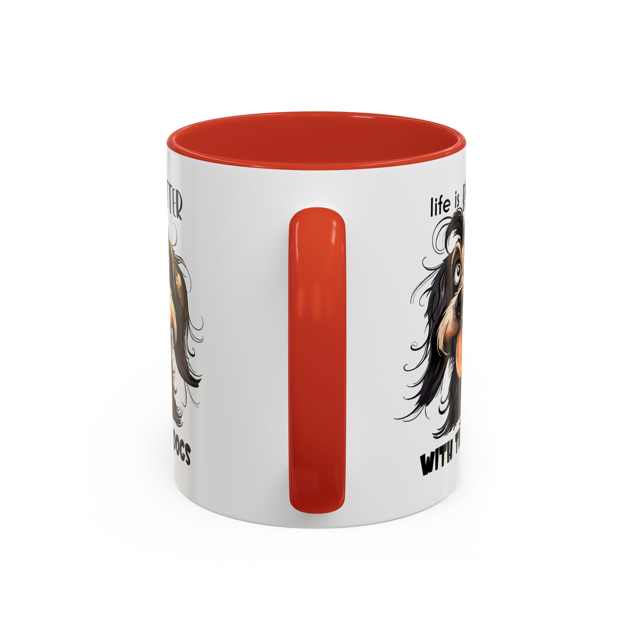 Life is Better with Dogs Coffee Mug - Cute Dog Lover Gift, Animal Themed Mug, Pet Owner Present, Fun Coffee Cup, Gift for Him/Her